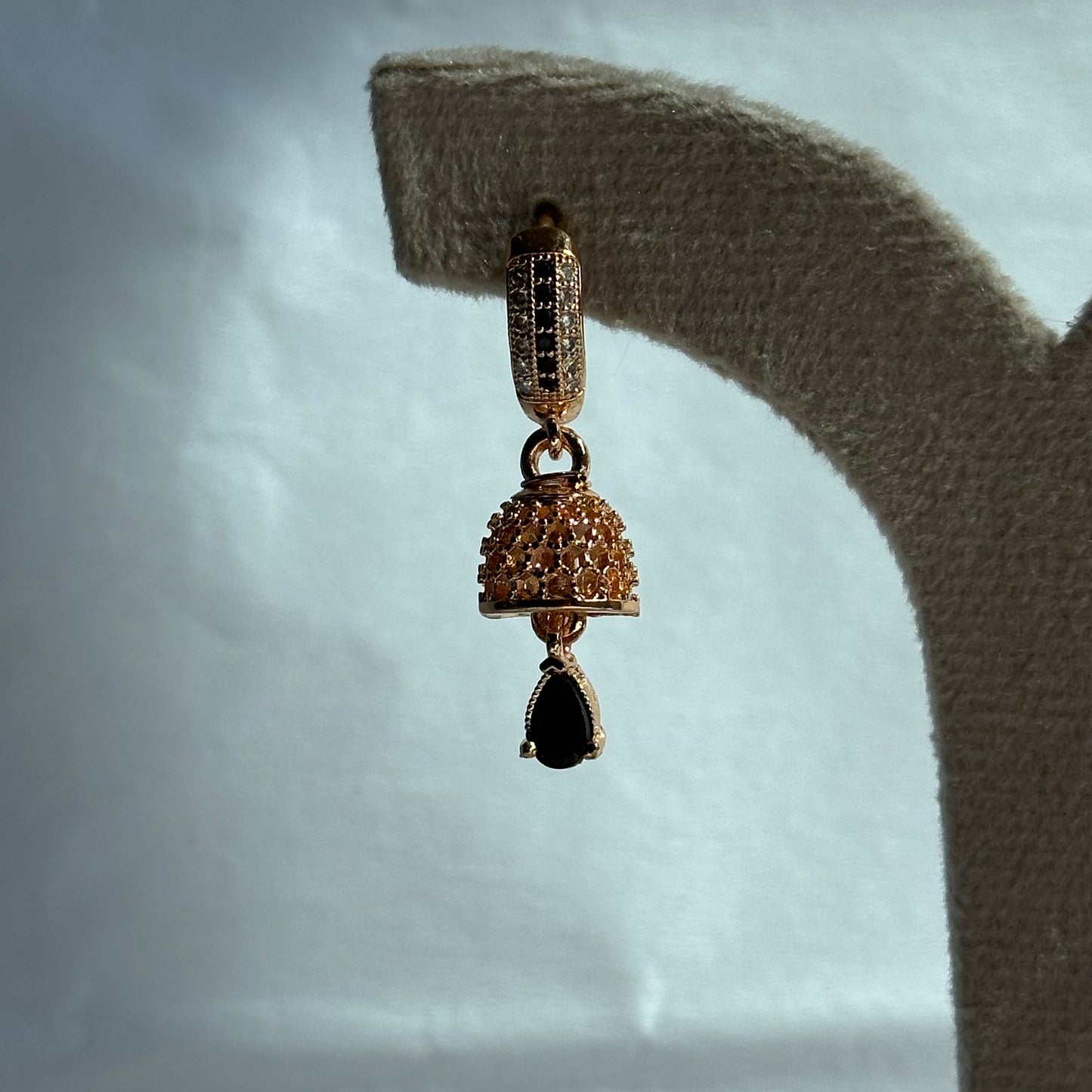 Sparkling Stone Studded Mini Bali Jhumki