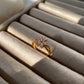 Dainty Floral Crystal Gold Plated Rings for Women