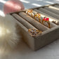 Dainty Floral Crystal Gold Plated Rings for Women