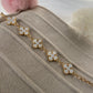 Gold Plated Four-Leaf Clover Bracelet for Women