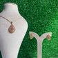 Gold Teardrop Pendant Necklace And Earrings Set