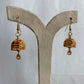 Traditional Filigree Jhumka With Crystal Drop