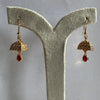 Elegant Square Filigree Jhumka Drop Earrings