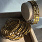12-Piece Gold Embossed Traditional Churi Bangle Set