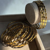 12-Piece Gold Embossed Traditional Churi Bangle Set