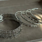 12-Piece Silver Filigree Detailed Churi Bangle Set